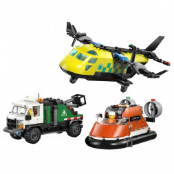 Конструктор LEGO City 60505 Самолет, сервисный грузовик и судно на воздушной подушке