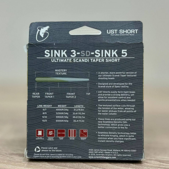 Рыболовная леска Scientific Anglers UST Short St-10/11-S3/S5 Sink 3-CD-Sink 5 125437 в Новороссийске
