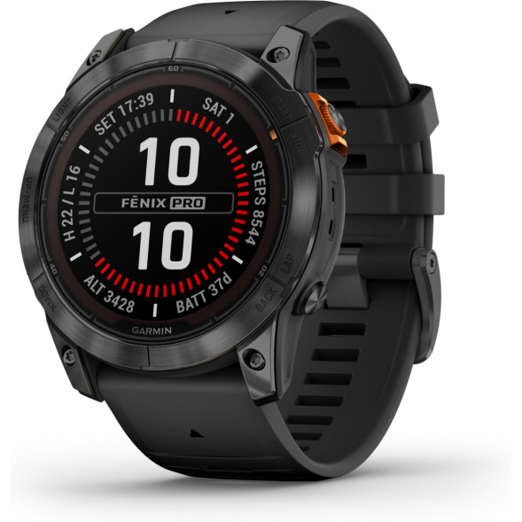 Умные часы Garmin Fenix 7X Solar серый с черным ремешком 010-02541-01 в Новороссийске