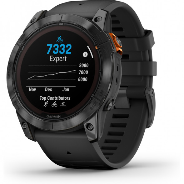 Умные часы Garmin Fenix 7X Solar серый с черным ремешком 010-02541-01 в Новороссийске