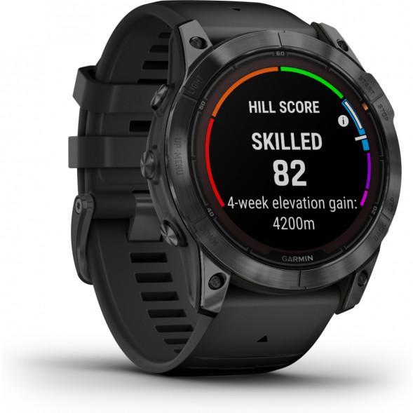 Умные часы Garmin Fenix 7X Solar серый с черным ремешком 010-02541-01 в Новороссийске