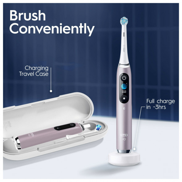 Электрическая зубная щетка Oral-B iO Series 9s (387194), Розовый кварц в Новороссийске