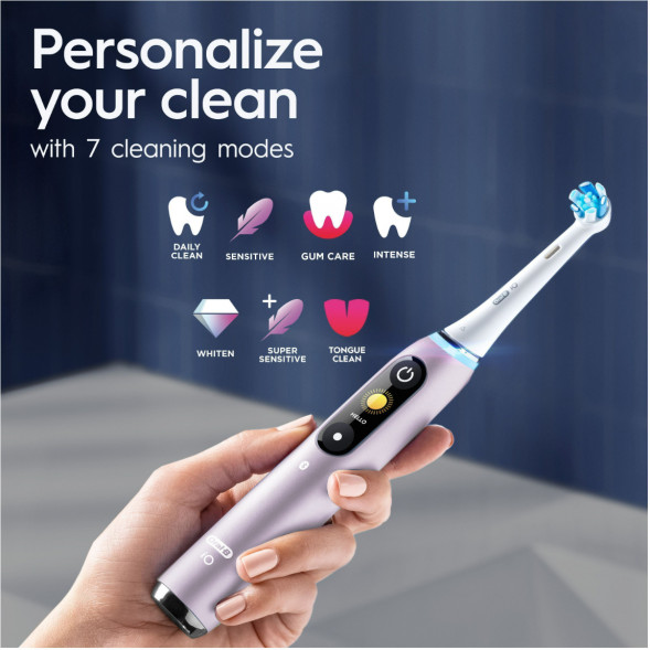 Электрическая зубная щетка Oral-B iO Series 9s (387194), Розовый кварц в Новороссийске