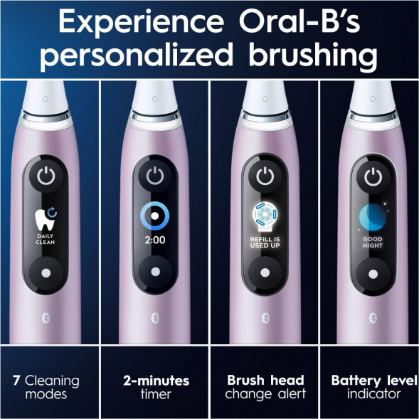 Электрическая зубная щетка Oral-B iO Series 9s (387194), Розовый кварц в Новороссийске
