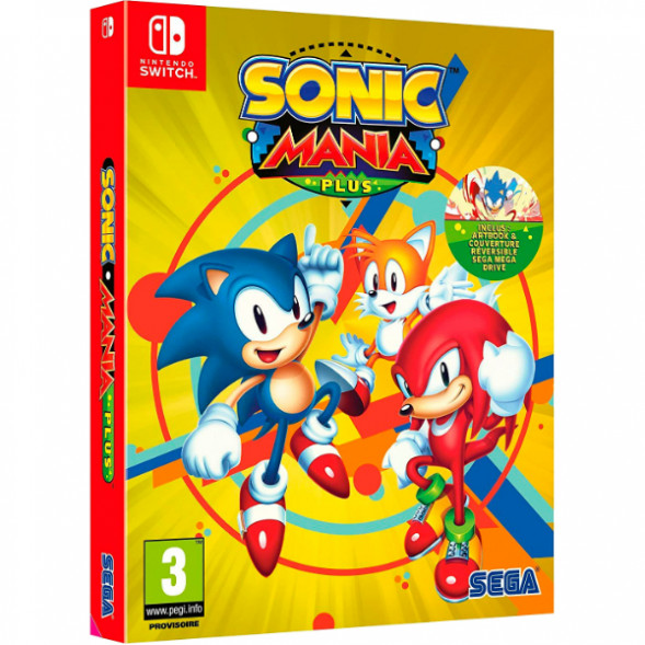 Sonic Mania Plus + Артбук (Nintendo Switch, Английская версия) в Новороссийске