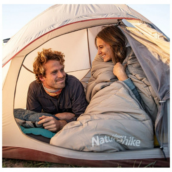 Спальный мешок Naturehike Envelope M180 (левый), зелёный в Новороссийске
