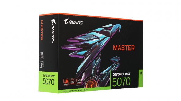 Видеокарта Gigabyte GeForce RTX 5070 AORUS MASTER, 12 ГБ GDDR7 в Новороссийске
