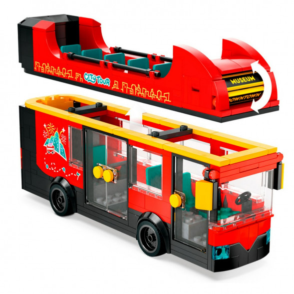 Конструктор LEGO City 60407 Красный двухэтажный экскурсионный автобус в Новороссийске