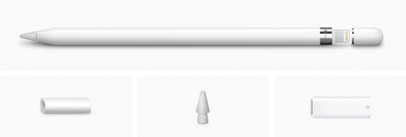 Стилус Apple Pencil (1-го поколения) с USB-C to Apple Pencil адаптером (MQLY3) в Новороссийске