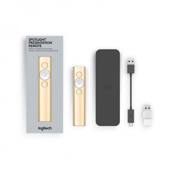Презентер Logitech Spotlight Presentation Remote золотой в Новороссийске