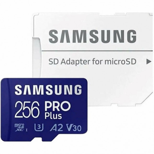 Карта памяти micro SDXC 256Gb Samsung PRO Plus U3 A2 V30 180/130MB/s в Новороссийске