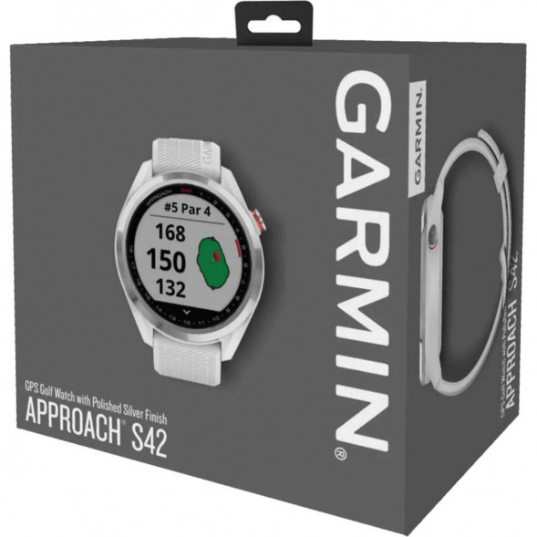 Умные часы для гольфа Garmin Approach S42, белый 010-02572-01 в Новороссийске