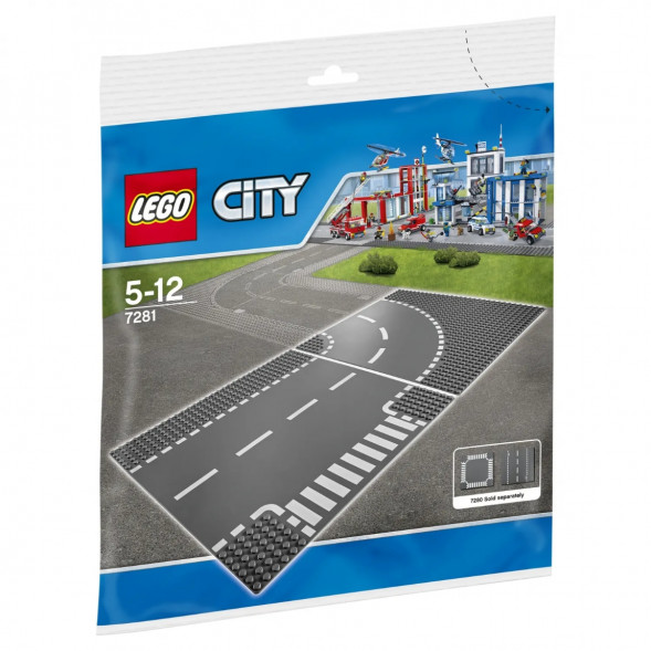 Конструктор LEGO City 7281 Т-образный перекрёсток и поворот в Новороссийске