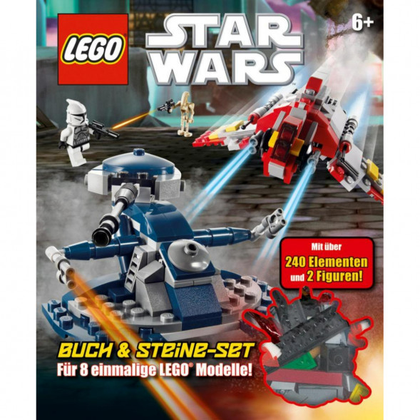 Книга и набор кубиков LEGO Star Wars Buch &amp;amp; Steine-Set Fur 8 einmalige Lego Modelle! в Новороссийске