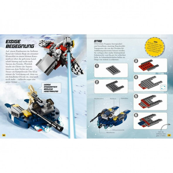 Книга и набор кубиков LEGO Star Wars Buch &amp;amp; Steine-Set Fur 8 einmalige Lego Modelle! в Новороссийске