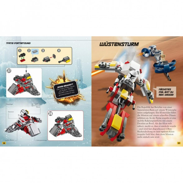 Книга и набор кубиков LEGO Star Wars Buch &amp;amp; Steine-Set Fur 8 einmalige Lego Modelle! в Новороссийске