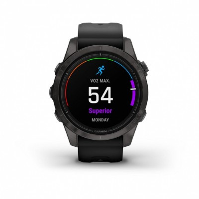 Умные часы Garmin EPIX PRO (Gen 2) Sapphire Edition 42 мм, титановый, угольно-серый, DLC, черный ремешок 010-02802-15 в Новороссийске