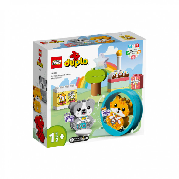 Конструктор LEGO DUPLO 10977 Мой первый щенок и котёнок и их звуки в Новороссийске
