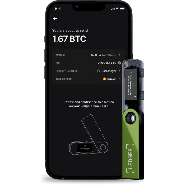Криптокошелек Ledger Nano S Plus 1 шт., Oxidate Green в Новороссийске
