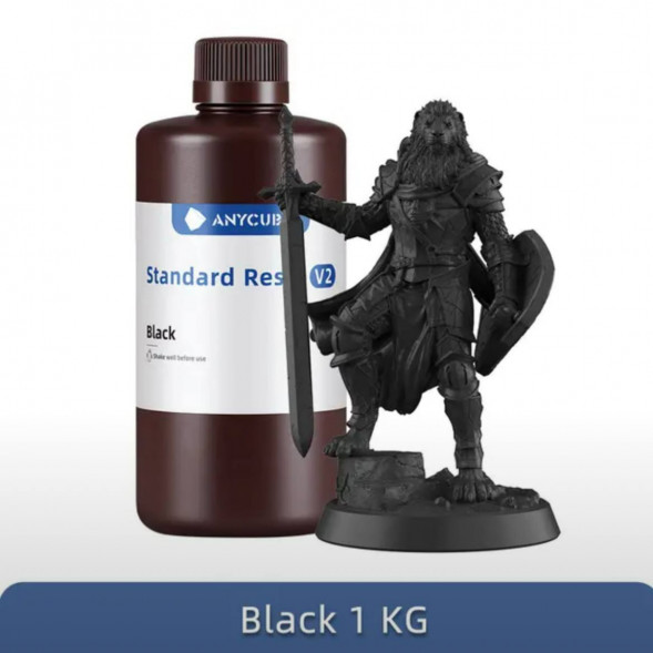 Смола для 3D печати ANYCUBIC Standart Resin V2 Black 1 Кг в Новороссийске