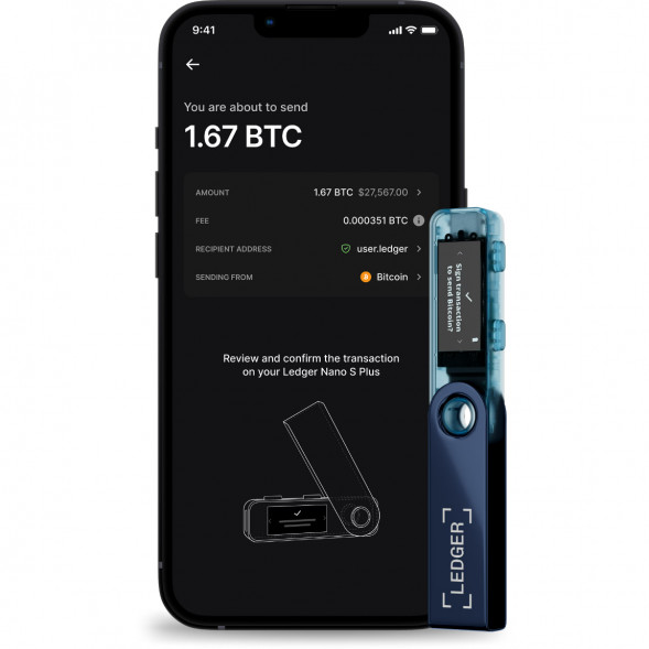 Криптокошелек Ledger Nano S Plus 1 шт., Neptune Blue в Новороссийске