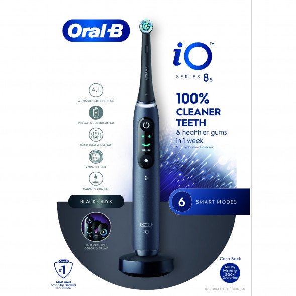 Электрическая зубная щетка Oral-B iO Series 8s, Black Onyx в Новороссийске