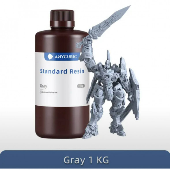 Смола для 3D печати ANYCUBIC Standart Resin Gray 1 Кг в Новороссийске