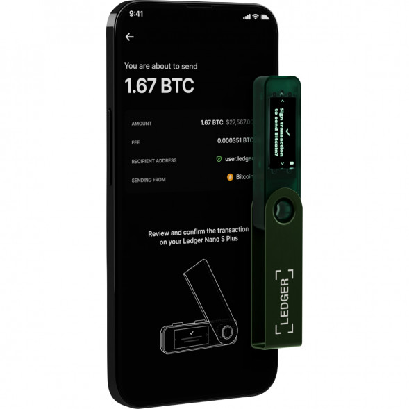 Криптокошелек Ledger Nano S Plus 1 шт., Emerald Green в Новороссийске