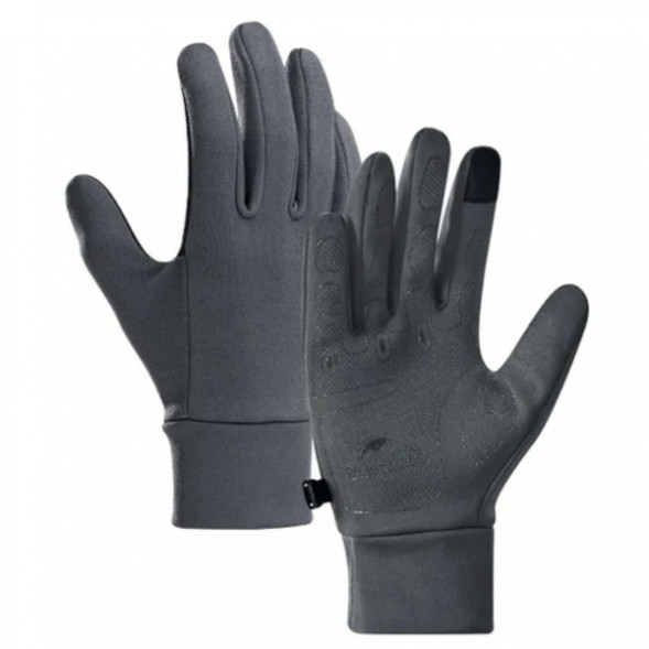 Перчатки сенсорные спортивные Naturehike Outdoor Full Touch GL10 (серый, L) в Новороссийске