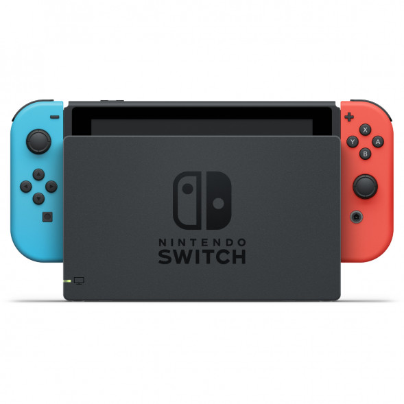 Игровая приставка Nintendo Switch OLED 64 ГБ, неоновый синий/неоновый красный в Новороссийске