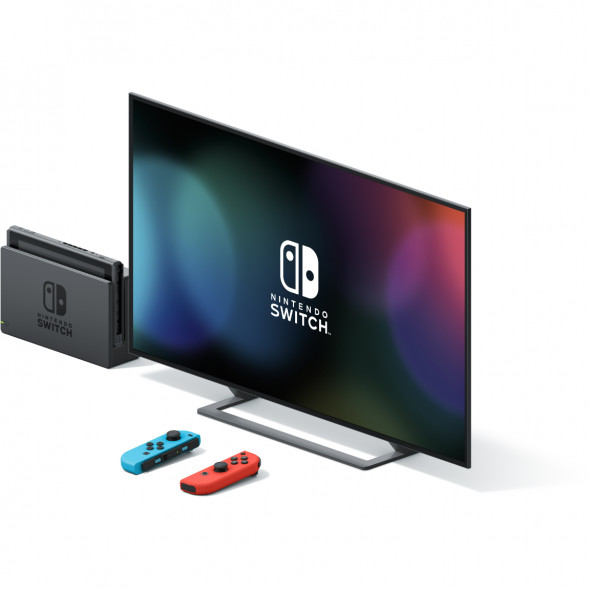 Игровая приставка Nintendo Switch OLED 64 ГБ, неоновый синий/неоновый красный в Новороссийске