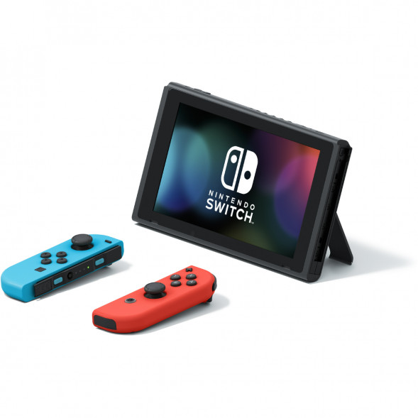 Игровая приставка Nintendo Switch OLED 64 ГБ, неоновый синий/неоновый красный в Новороссийске
