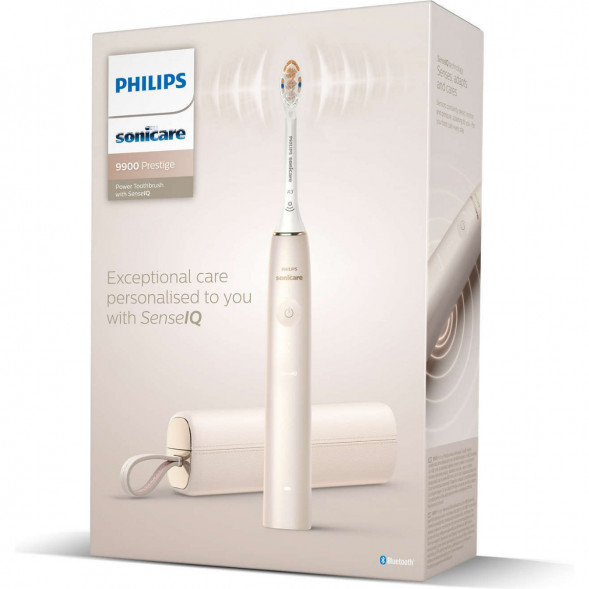 Звуковая зубная щетка Philips Sonicare 9900 Prestige HX9992, золотистое шампанское в Новороссийске