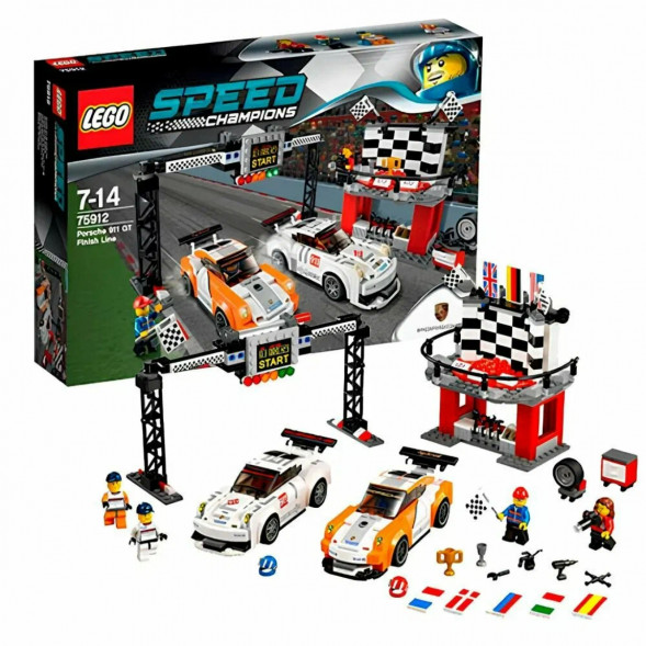 Конструктор LEGO Speed Champions 75912 Финишная линия гонки Porsche 911 GT в Новороссийске