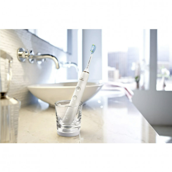Набор из 2 электрических зубных щеток Philips Sonicare DiamondClean 9000 HX9914/55, белый в Новороссийске