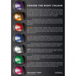 Фонарь для собак Orbiloc Dog Dual Signal Colours, красный