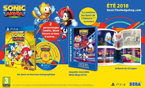 Игра Sonic Mania Plus (+ Артбук) [PS4, русские субтитры] в Новороссийске