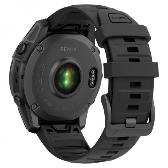 Умные часы Garmin Fenix E 47мм Amoled Slate Grey Steel с чёрным силиконовым ремешком 010-03025-01 в Новороссийске