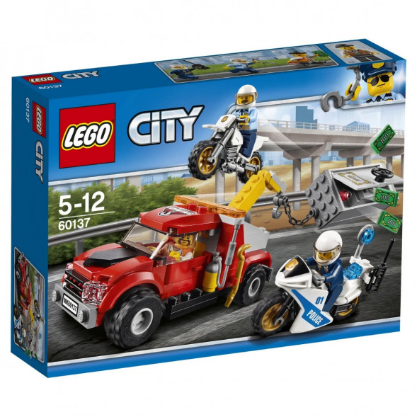 Конструктор LEGO City Police 60137 Побег на буксировщике в Новороссийске