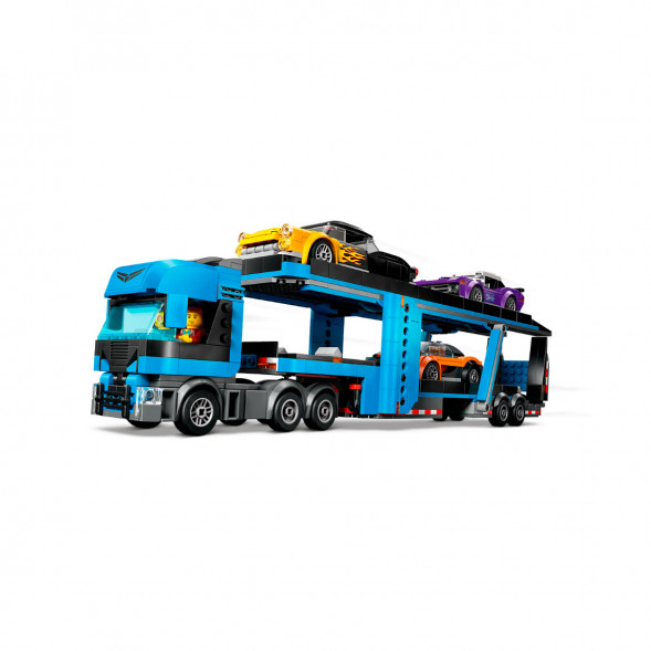 Конструктор LEGO City 60408 Грузовик-автовоз со спортивными автомобилями в Новороссийске