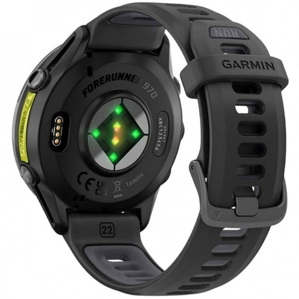 Умные часы Garmin Forerunner 970 Carbon Gray DLC Titanium ремешок Black/Translucent Whitestone 010-02969-10 в Новороссийске