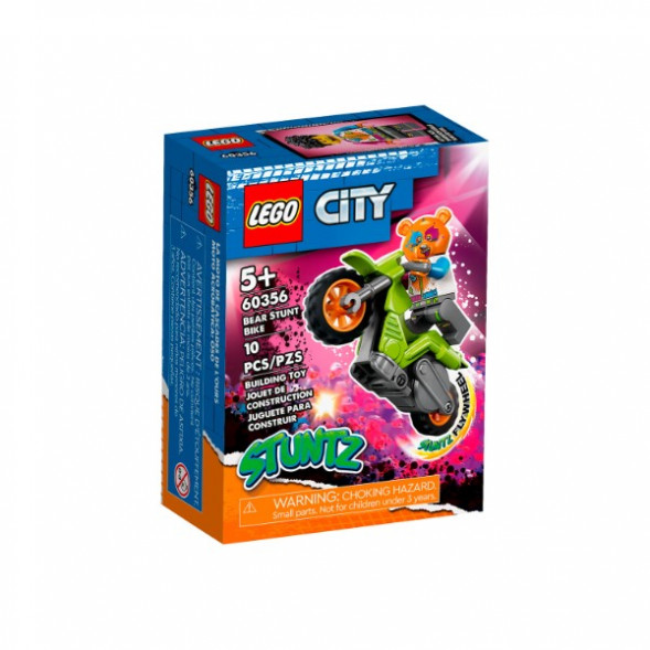 Конструктор LEGO City 60356 Трюковый мотоцикл медведя в Новороссийске