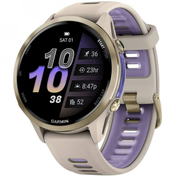 Умные часы Garmin Forerunner 970 Soft Gold Titanium/French Gray Translucent Indigo Band 010-02969-12 в Новороссийске