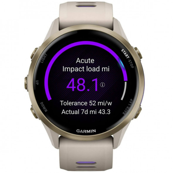 Умные часы Garmin Forerunner 970 Soft Gold Titanium/French Gray Translucent Indigo Band 010-02969-12 в Новороссийске