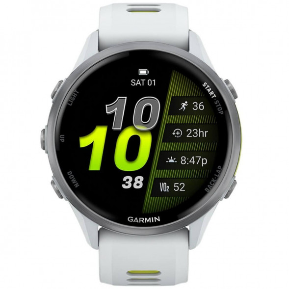 Умные часы Garmin Forerunner 970 Titanium Whitestone/Translucent Amp Yellow Band 010-02969-11 в Новороссийске
