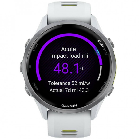 Умные часы Garmin Forerunner 970 Titanium Whitestone/Translucent Amp Yellow Band 010-02969-11 в Новороссийске