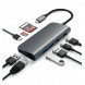 USB-концентратор Satechi Aluminum Type-C Multimedia Adapter (ST-TCMM8PA), разъемов: 4, space gray в Новороссийске