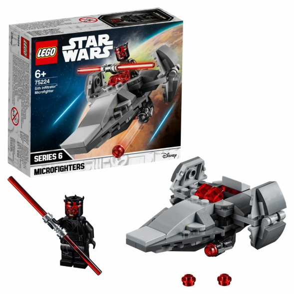 Конструктор LEGO Star Wars 75224 Микрофайтеры Корабль-лазутчик ситхов в Новороссийске