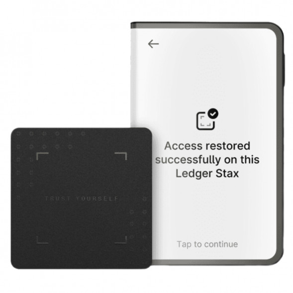 Аппаратный холодный криптокошелек Ledger Stax c чехлом Magnet Shell Black + Recovery Key в Новороссийске