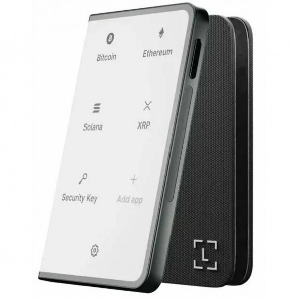 Аппаратный холодный криптокошелек Ledger Stax c чехлом Magnet Shell Black + Recovery Key в Новороссийске